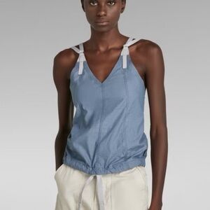 G-Star RAW Chute Top | denim blue | size Large | NWT